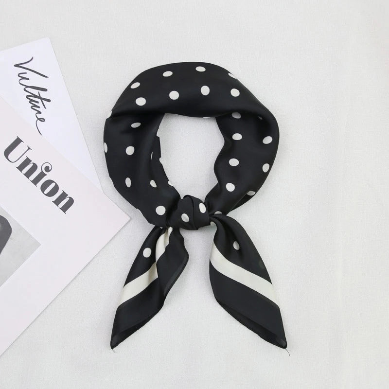 Wholesale 1026A Custom Logo Brand Designer 70*70 Digital Printing Square Satin Silk Scarf for Women Stylish Luxury High Quality