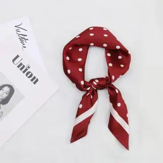 Wholesale 1026A Custom Logo Brand Designer 70*70 Digital Printing Square Satin Silk Scarf for Women Stylish Luxury High Quality