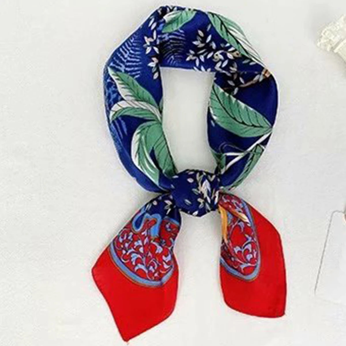 Wholesale 1026A Custom Logo Brand Designer 70*70 Digital Printing Square Satin Silk Scarf for Women Stylish Luxury High Quality